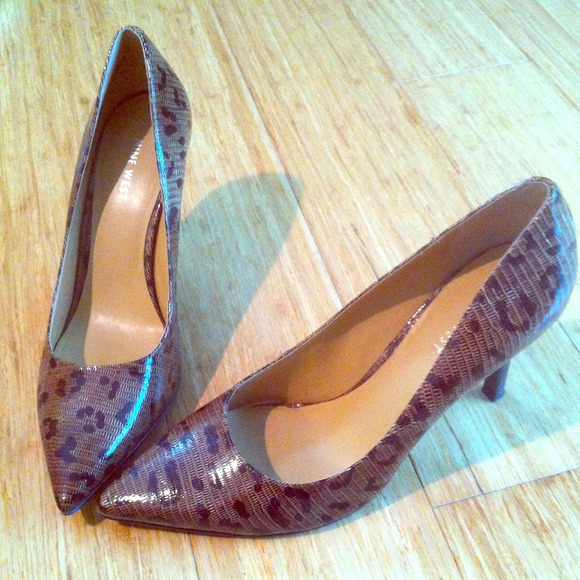 Nine West leopard print heels