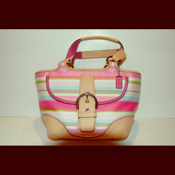 Coach Handbags - Pink multicolored Coach handbag