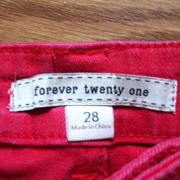 $11 TODAY! FOREVER 21 Adorable red shorts! - Picture 3 of 4