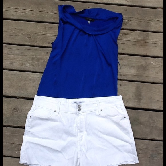 SOLD Custom white Levi's cut-off shorts