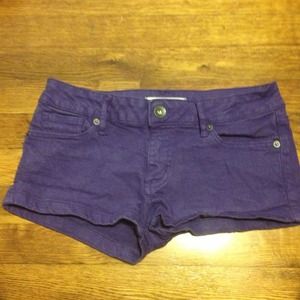purple short shorts