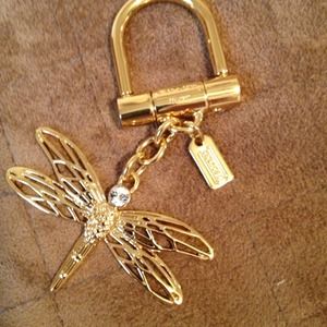Coach dragonfly keychain.