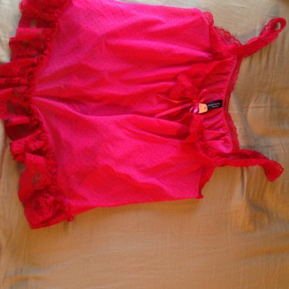 Victoria's Secret sexy cami, pink with lace