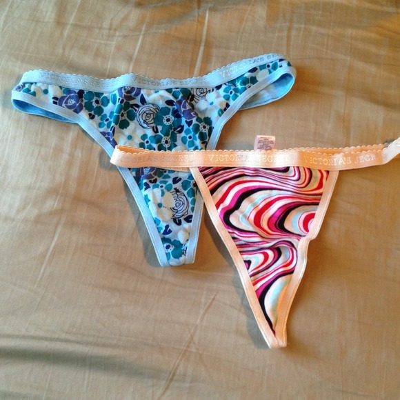 Bundle of two, size medium Victoria's Secret thong