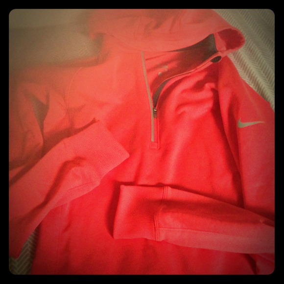 Neon orange Nike hoodie