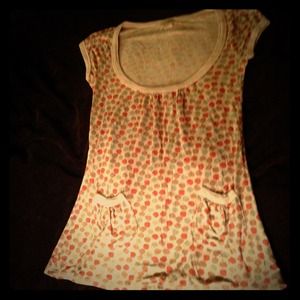 👚Cute Vintage top w/lil' pockets in front!