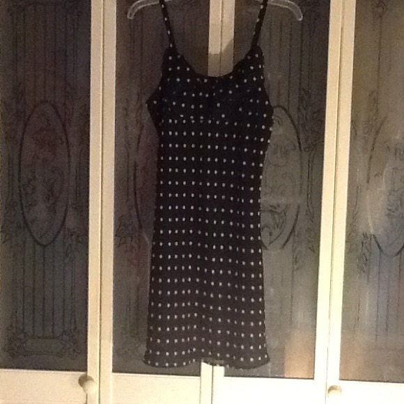 Black Polka Dot Dress! Really Cute!