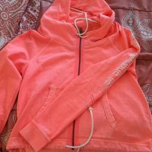 Hot pink American eagle zip up
