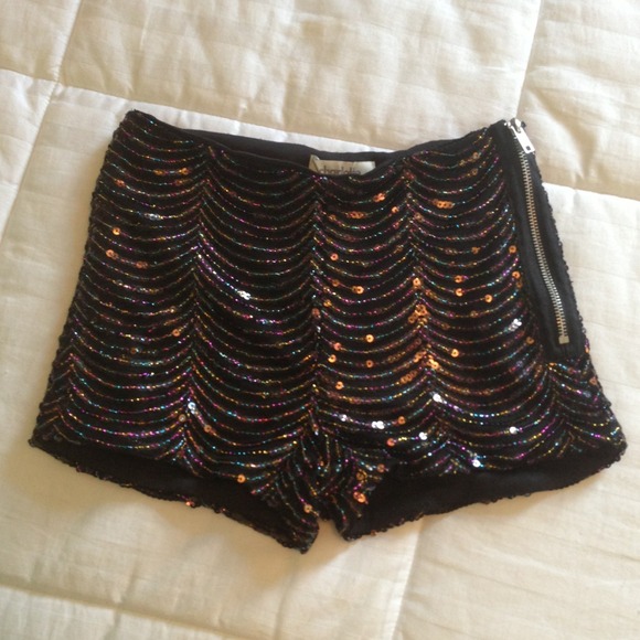 Charlotte Russe sequin hot pants - Picture 2 of 3