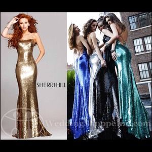 Sherri Hill sequins prom dress, 2012 collection
