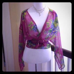 Vintage Betsey Johnson wrap top Size Medium