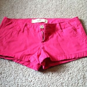 HOT PINK HOLLISTER SHORTS