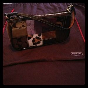 Authentic Patterned Coach Purse