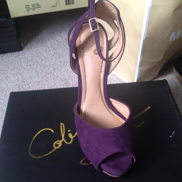 Purple Colin Stuart Pumps - Picture 1 of 4