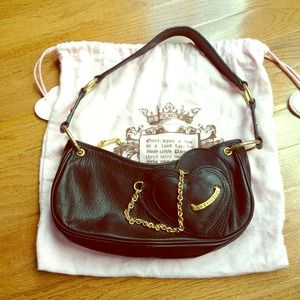 Juicy Couture Black Leather Purse