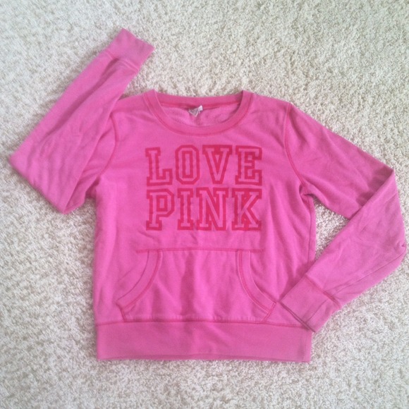 TRADED Vs love pink crewnecksweatshirt SIZE MEDIUM