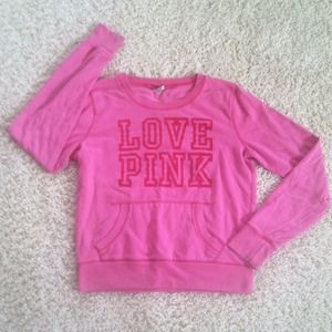 TRADED Vs love pink crewnecksweatshirt SIZE MEDIUM