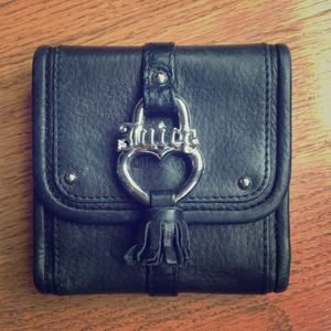 Juicy Couture Black Leather Wallet