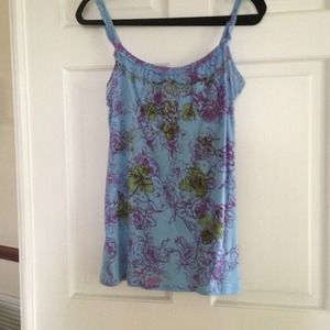 Burnout spaghetti strap top.