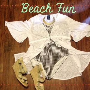 Women's Burnout Swim Cover-Up Tunic