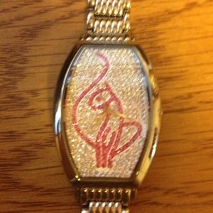 Baby phat diamond watch. Cat in pink.