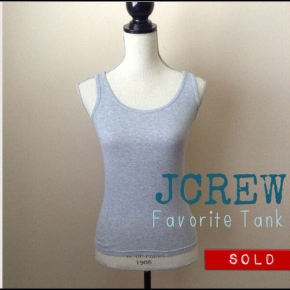 🔖SOLD IN A BUNDLE🔖 JCrew Favorite Tank Grey