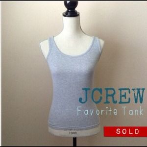 🔖SOLD IN A BUNDLE🔖 JCrew Favorite Tank Grey