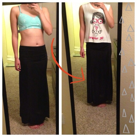 ⛔SOLD❌Black maxi skirt