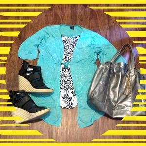 Hold:Women's Burnout Swim Cover-Up Tunic