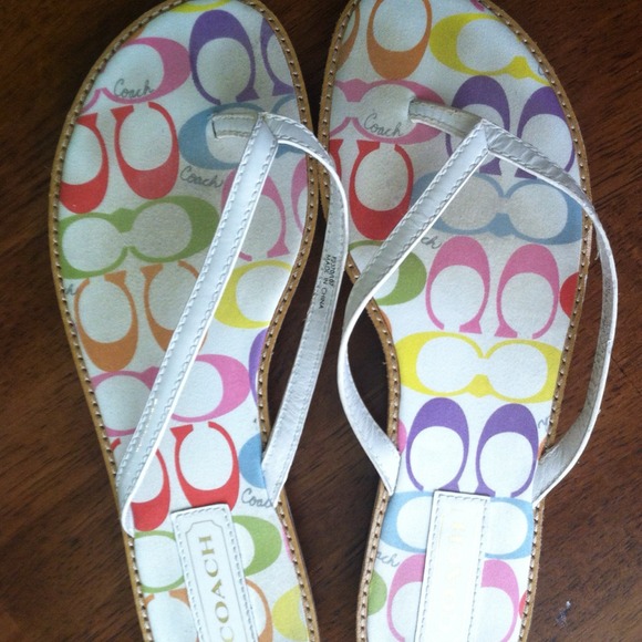 Coach flip flops