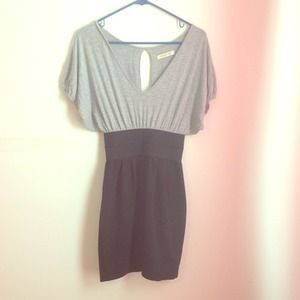 Grey and black dress