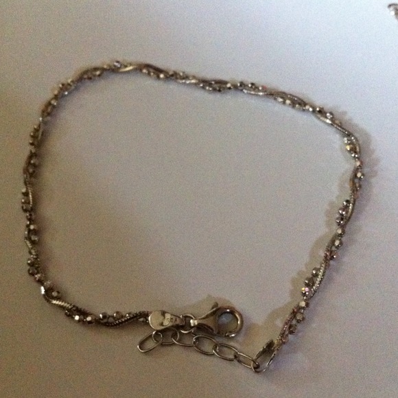 Silver anklet