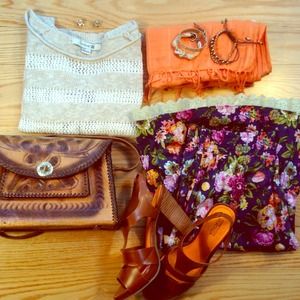 Forever 21 vintage style floral skirt