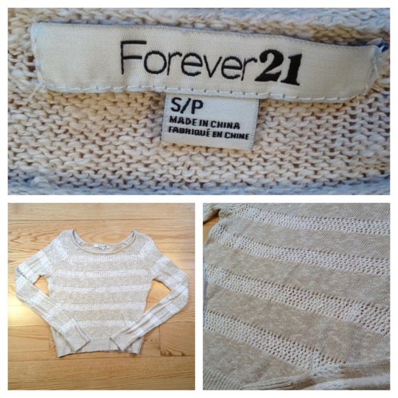Forever 21 Cream Sweater - Picture 2 of 2