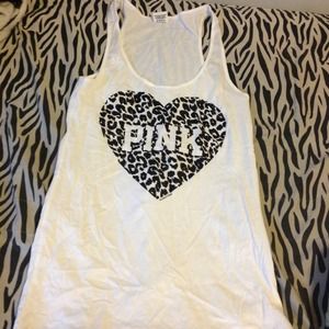 Victoria's Secret pink tank.