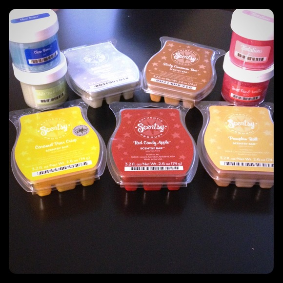 Authentic scentsy bars and samples.