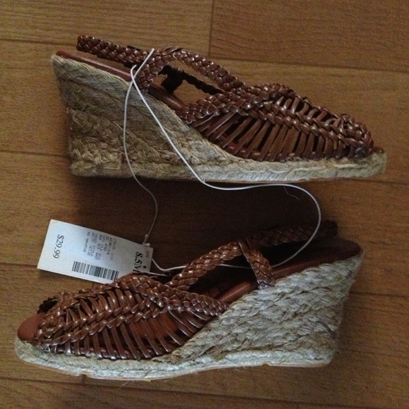 Brand new cognac espadrille size 8.5 - Picture 3 of 4