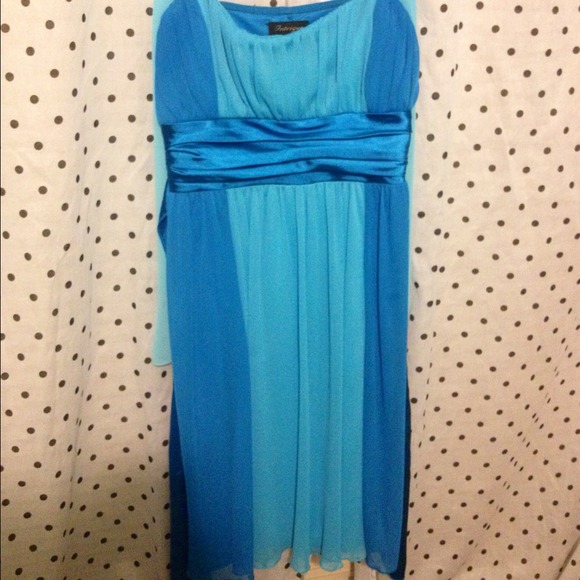 Intrigue Thin Strap blue dress