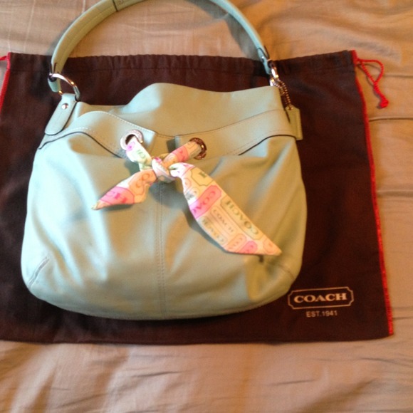 Coach purse mint colored ***reduced***