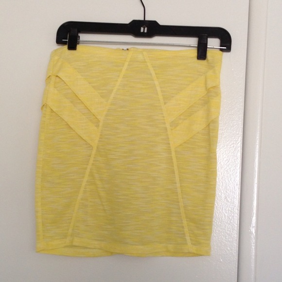 Yellow BCBG Miniskirt from Bloomingdale's
