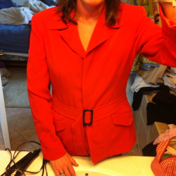 Jones of New York burnt orange blazer