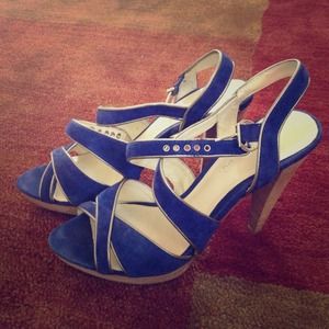 Blue suede Aldo size 9/39 shoes...$35