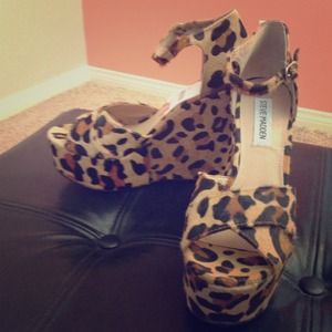 Leopard Print Wedges