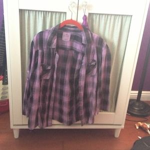 💜Purple Plaid Shirt💜