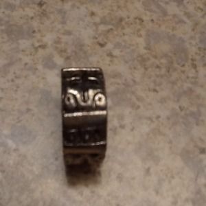 Costume ring. Silver with crosses