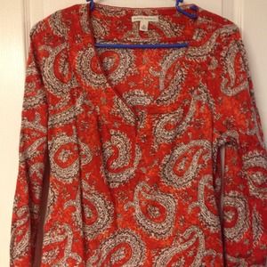 ****SOLD**** Banana Republic Paisley Top