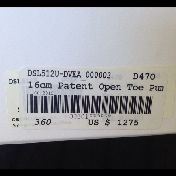 Versace 16cm open toed pumps. Fairly new - Picture 2 of 4