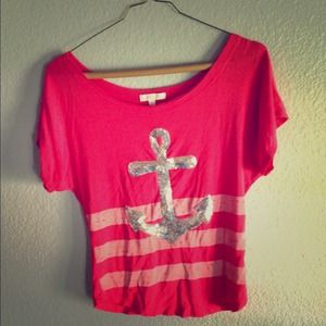 DELIA'S Anchor Top with Sequins