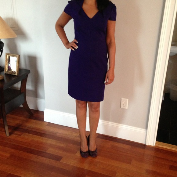 Tahari violet professional dress