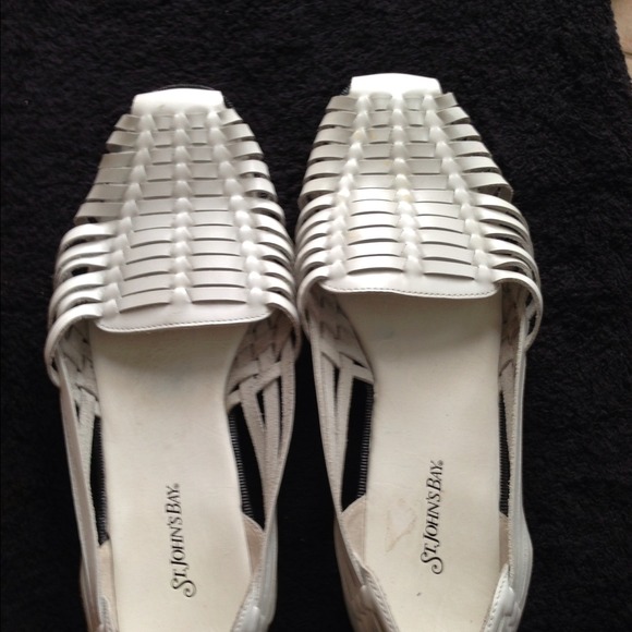 White leather Moccassins!